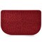 Slip-Resistant Kitchen Floor Mat, Half Round Red Kitchen Rug with Rubber Backing for Office, Sink, Laundry Room, Home Decor, Machine Washable, Red (18x30 Inches)